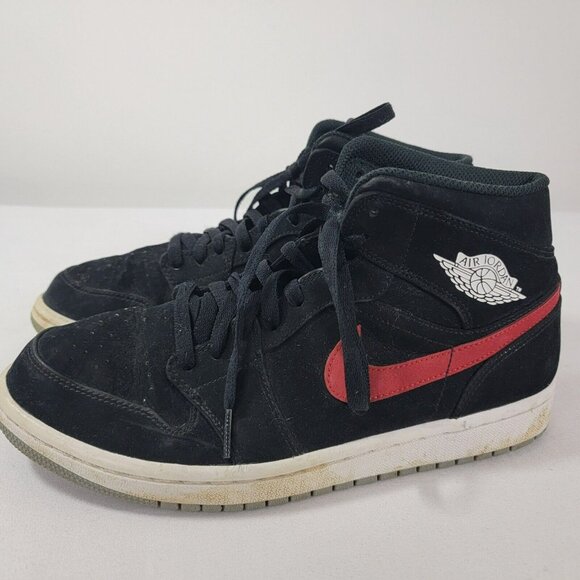 Air Jordan Retro Shoes Sneakers Black Mid 554724-065 Red Blue Swoosh Mens Size 8 - Picture 4 of 9